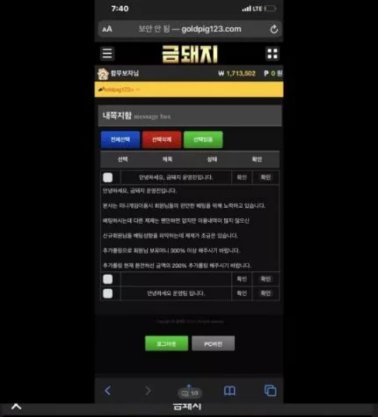 먹튀사이트 (금돼지 먹튀)